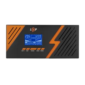 ДБЖ LogicPower LPM-PSW-1500VA (1050 Вт) Black, Lin.int., AVR, 2 x євро, метал, з правильною синусоїдою 12V, LP22754 UA