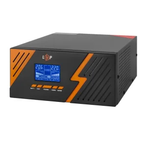 ДБЖ LogicPower LPM-PSW-1500VA (1050 Вт) Black, Lin.int., AVR, 2 x євро, метал, з правильною синусоїдою 12V, LP22754 UA