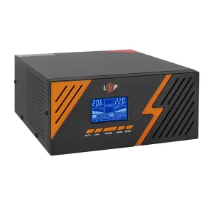 ДБЖ LogicPower LPM-PSW-1500VA (1050 Вт) Black, Lin.int., AVR, 2 x євро, метал, з правильною синусоїдою 12V, LP22754 UA