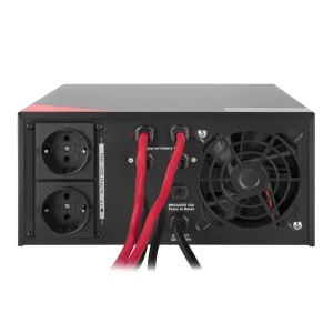 ДБЖ LogicPower LPM-PSW-1500VA (1050 Вт) Black, Lin.int., AVR, 2 x євро, метал, з правильною синусоїдою 12V, LP22754 UA