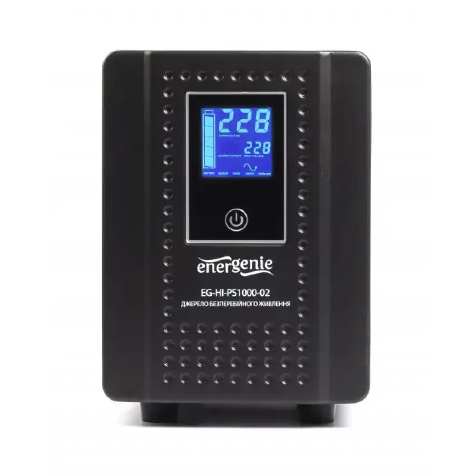 ИБП EnerGenie EG-HI-PS1000-02 1000VA,2xSchuko, длительного действия (инвертор) под внешний АКБ UA