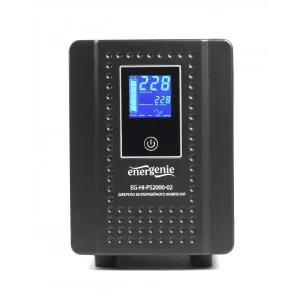 Джерело безперебійного живлення EnerGenie тривалої дії (інвертор), 2000VA (EG-HI-PS2000-02) Schuko UA