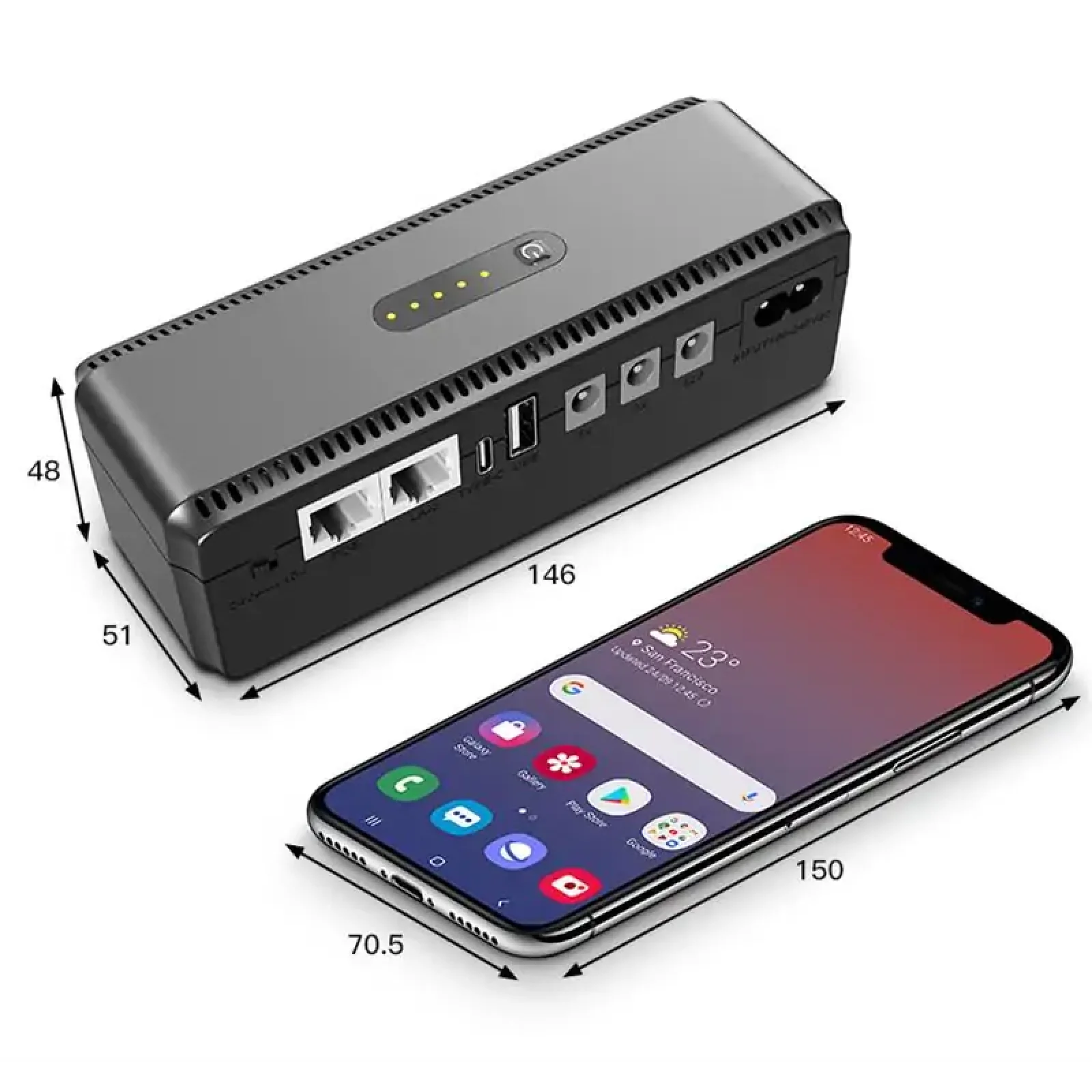 Джерело безперебійного живлення Yepo Smart DC-UPS 10400mAh DC-5V/9V/12V (UA-112485) UA