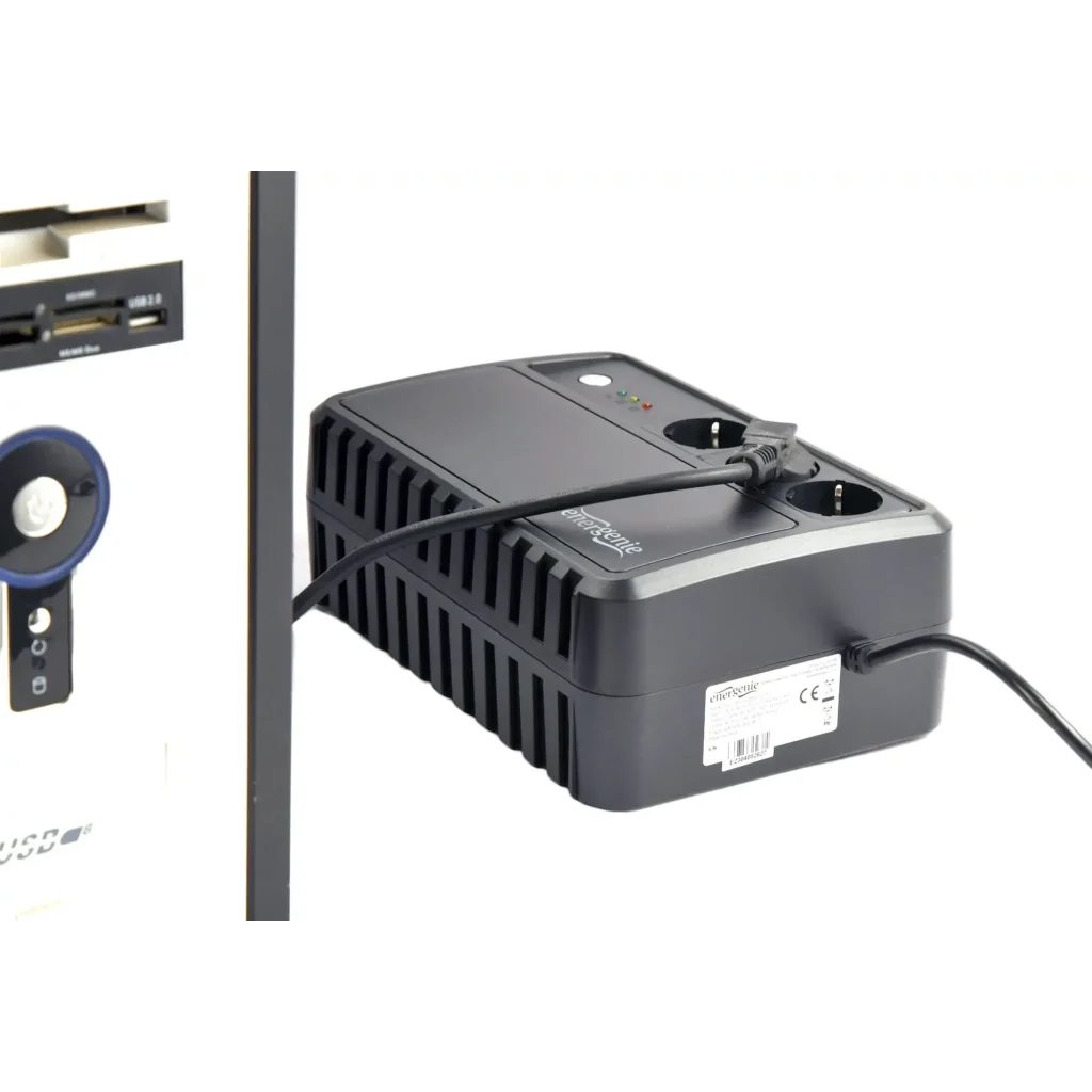 ИБП EnerGenie EG-UPS-3SDT600-01 600VA, Line Int., AVR, 3xSchuko UA