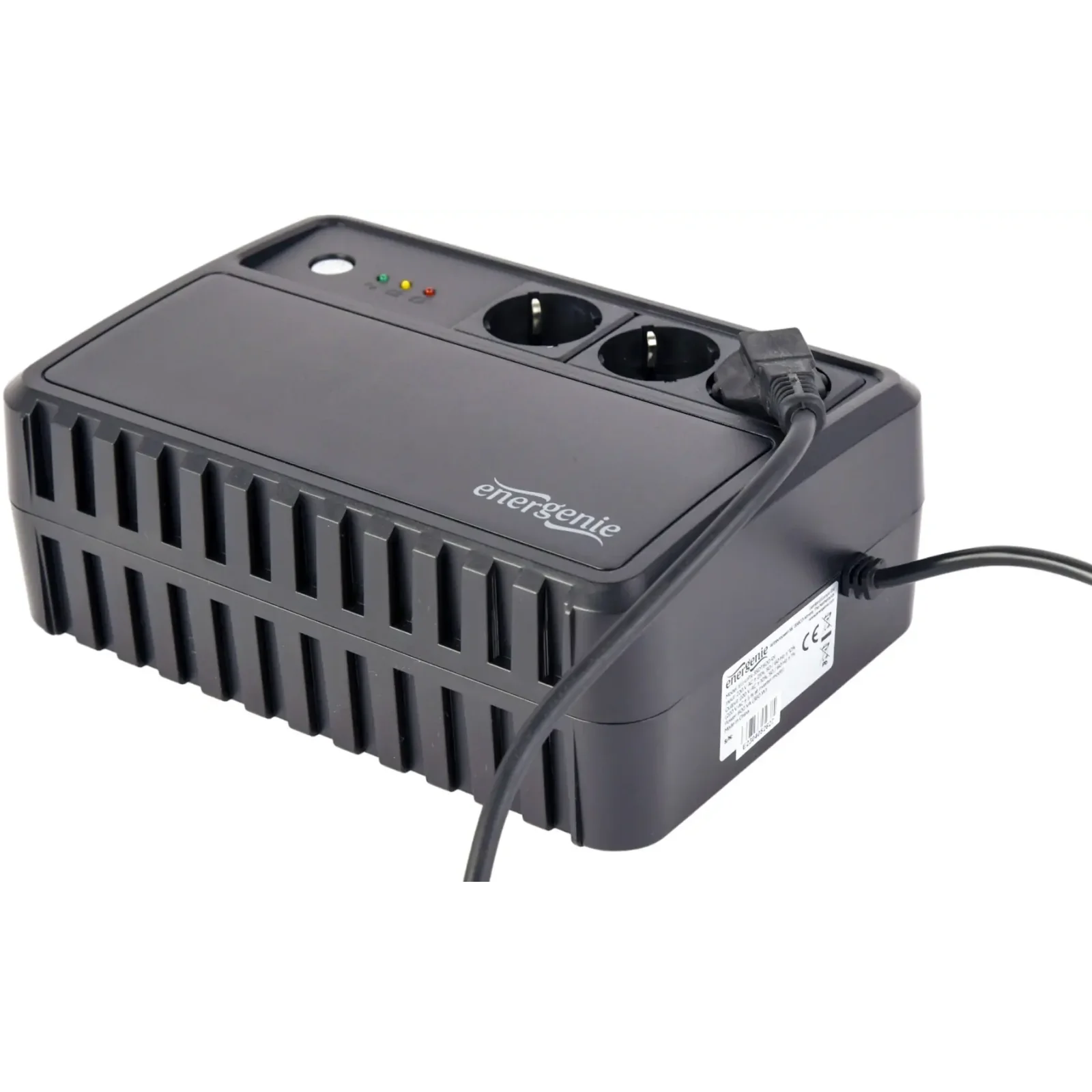 ИБП EnerGenie EG-UPS-3SDT800-01 800VA, Line Int., AVR, 3xSchuko UA
