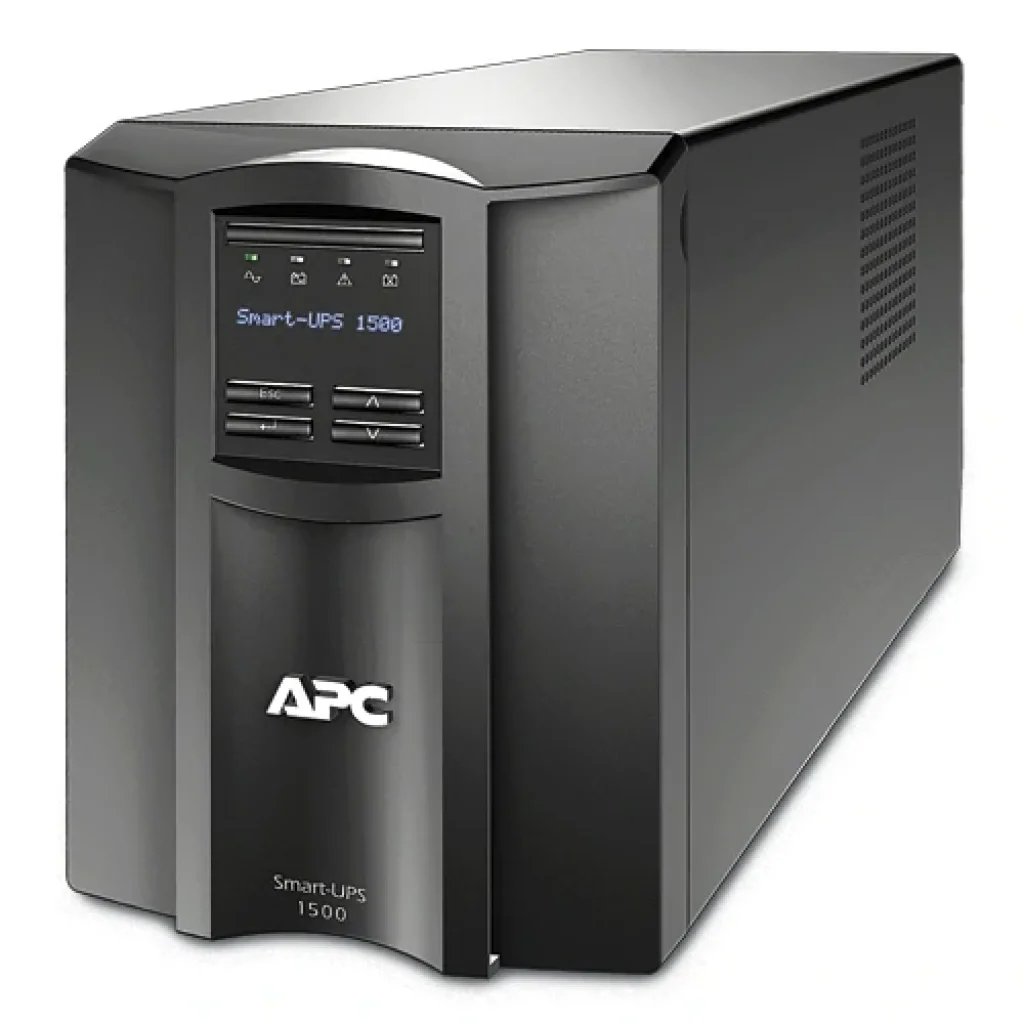 ДБЖ APC Smart-UPS 1500VA LCD, Lin.int., AVR, 8 х IEC, SmartSlot, USB, RJ-45, метал (SMT 1500I) UA