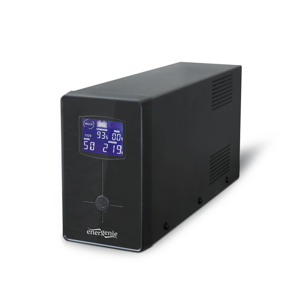 ИБП EnerGenie EG-UPS-031 650VA, Line Int., AVR, 2xIEC+1xSchuko, LCD UA