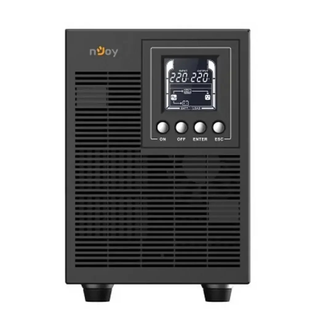 ДБЖ NJOY Echo Pro 2000 (UPOL-OL200EP-CG01B), Online, 4 x Schuko, USB, LCD, метал UA