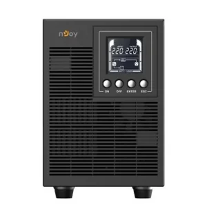 ДБЖ NJOY Echo Pro 2000 (UPOL-OL200EP-CG01B), Online, 4 x Schuko, USB, LCD, метал UA