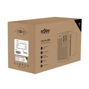 ДБЖ NJOY Echo Pro 2000 (UPOL-OL200EP-CG01B), Online, 4 x Schuko, USB, LCD, метал UA