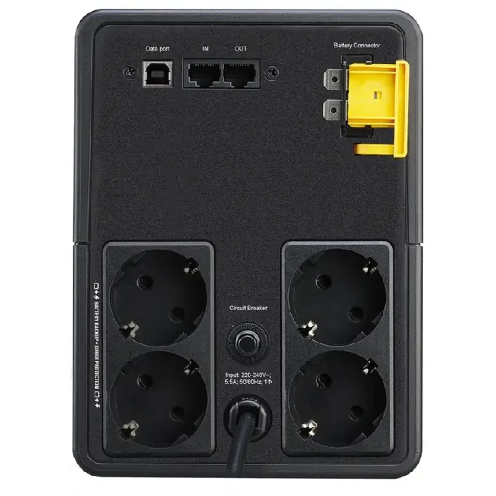 ИБП APC Back-UPS L-I 1200VA, Lin.int., 4хSchuko, USB, пластик (BX1200MI-GR) UA