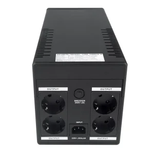 ДБЖ LogicPower LPM-1100VA-P, Lin.int., AVR, 4 x євро, пластик, LP6445 UA