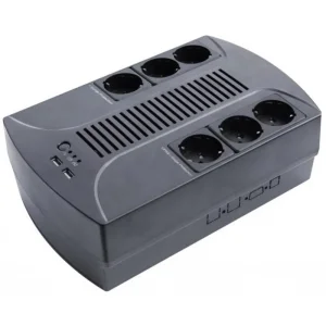 ДБЖ LogicPower 650VA-6PS, Lin.int., AVR, 6 x євро, пластик, LP4324 UA