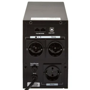 ДБЖ LogicPower LPM-U1550VA, Lin.int., AVR, 3 x євро, USB, метал, LP4989 UA
