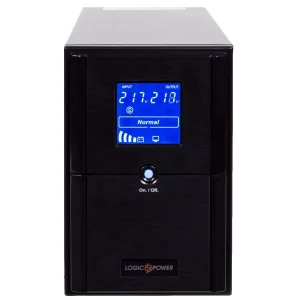 ДБЖ LogicPower LPM-UL1250VA, Lin.int., AVR, 3 x євро, USB, LCD, метал, LP4987 UA