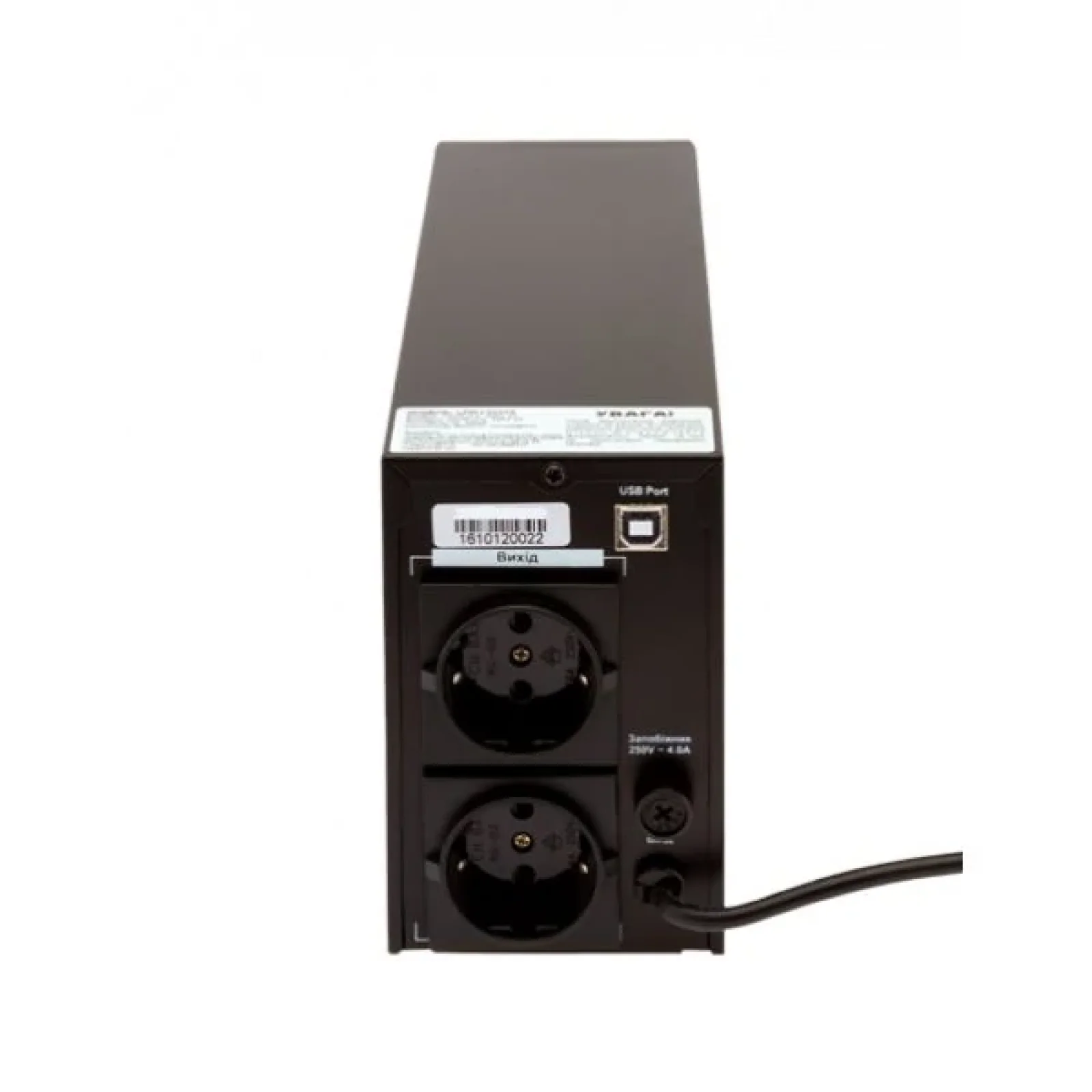 ДБЖ LogicPower LPM-UL625VA, Lin.int., AVR, 2 x євро, USB, LCD, метал, LP4978 UA