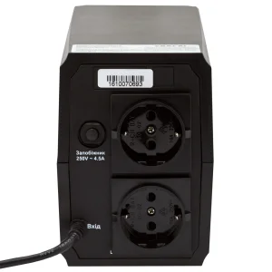 ДБЖ LogicPower LPM-625VA-P,Lin.int., AVR, 2 x євро, пластик, LP3336 UA