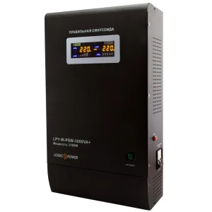 ДБЖ LogicPower LPY-W-PSW-3000VA+ (2100Вт)10A/15A, з правильною синусоїдою, 48V, настінний, LP4147 UA