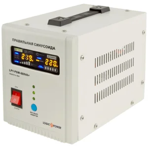 ДБЖ LogicPower LPY-PSW-800VA+ (560Вт)5A/15A, з правильною синусоїдою 12V, LP4153 UA