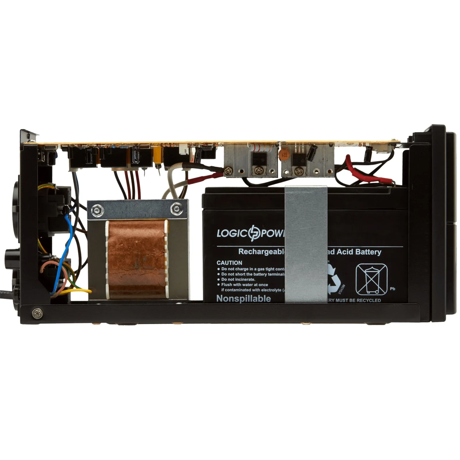 ДБЖ LogicPower LPM-1250VA, Lin.int., AVR, 3 x євро, метал, LP3175 UA