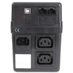 ИБП Powercom BNT-600AP, Lin.int., AVR, 2 x IEC, USB, пластик (00210085) UA