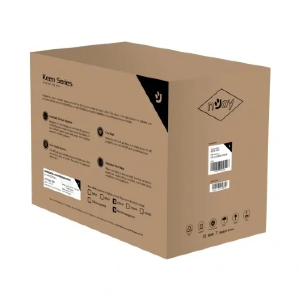 ДБЖ NJOY Keen 1500 (UPLI-LI150KU-CG01B) Lin.int., AVR, 4 x євро, USB, пластик, Keen 1500 USB UA