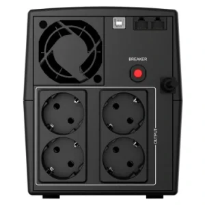 ДБЖ NJOY Keen 1500 (UPLI-LI150KU-CG01B) Lin.int., AVR, 4 x євро, USB, пластик, Keen 1500 USB UA