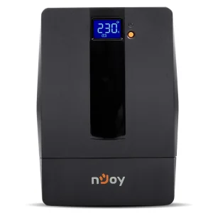 ДБЖ NJOY Horus Plus 1000 (PWUP-LI100H1-AZ01B), Lin.int., AVR, 4 x євро, USB, LCD, пластик, Horus Plus 1000 USB UA