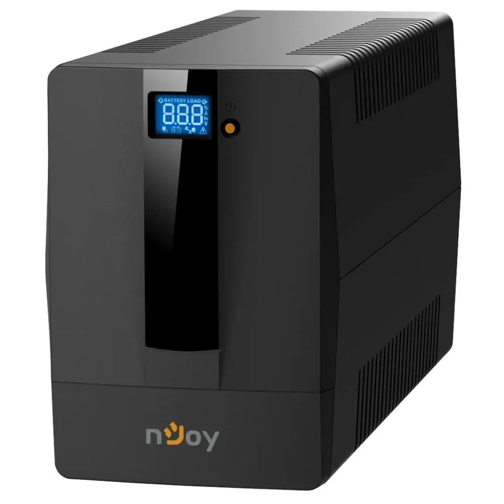 ДБЖ NJOY Horus Plus 1000 (PWUP-LI100H1-AZ01B), Lin.int., AVR, 4 x євро, USB, LCD, пластик, Horus Plus 1000 USB UA