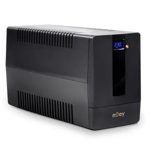 ДБЖ NJOY Horus Plus 1000 (PWUP-LI100H1-AZ01B), Lin.int., AVR, 4 x євро, USB, LCD, пластик, Horus Plus 1000 USB UA