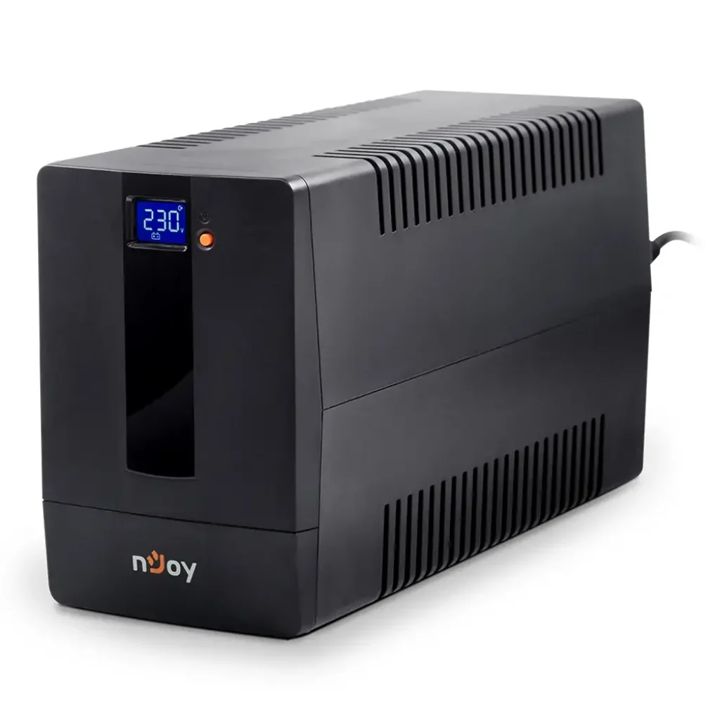 ДБЖ NJOY Horus Plus 1000 (PWUP-LI100H1-AZ01B), Lin.int., AVR, 4 x євро, USB, LCD, пластик, Horus Plus 1000 USB UA