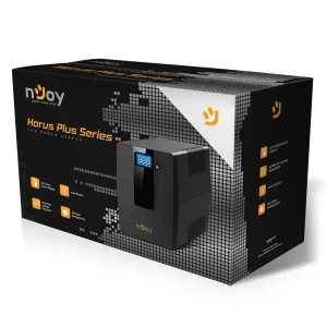 ИБП NJOY Horus Plus 1500 (PWUP-LI150H1-AZ01B) Lin.int., AVR, 4 x евро, USB, LCD, пластик, Horus Plus 1500 USB UA