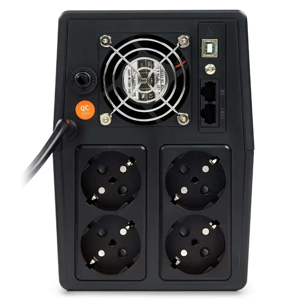 ИБП NJOY Horus Plus 1500 (PWUP-LI150H1-AZ01B) Lin.int., AVR, 4 x евро, USB, LCD, пластик, Horus Plus 1500 USB UA