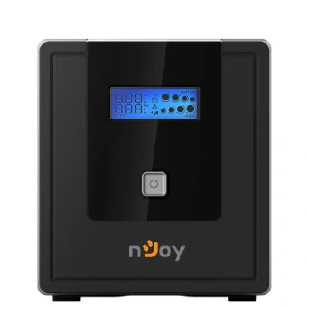 ДБЖ NJOY Cadu 1000 (UPCMTLS610HCAAZ01B), Lin.int., AVR, 4 x Schuko, USB, LCD, пластик UA