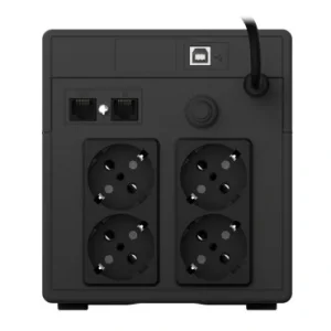 ДБЖ NJOY Cadu 1000 (UPCMTLS610HCAAZ01B), Lin.int., AVR, 4 x Schuko, USB, LCD, пластик UA