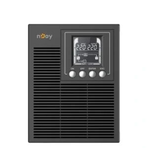 ДБЖ NJOY Echo Pro 1000 (UPOL-OL100EP-CG01B), Online, 3 x Schuko, USB, LCD, метал UA
