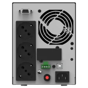 ДБЖ NJOY Echo Pro 1000 (UPOL-OL100EP-CG01B), Online, 3 x Schuko, USB, LCD, метал UA