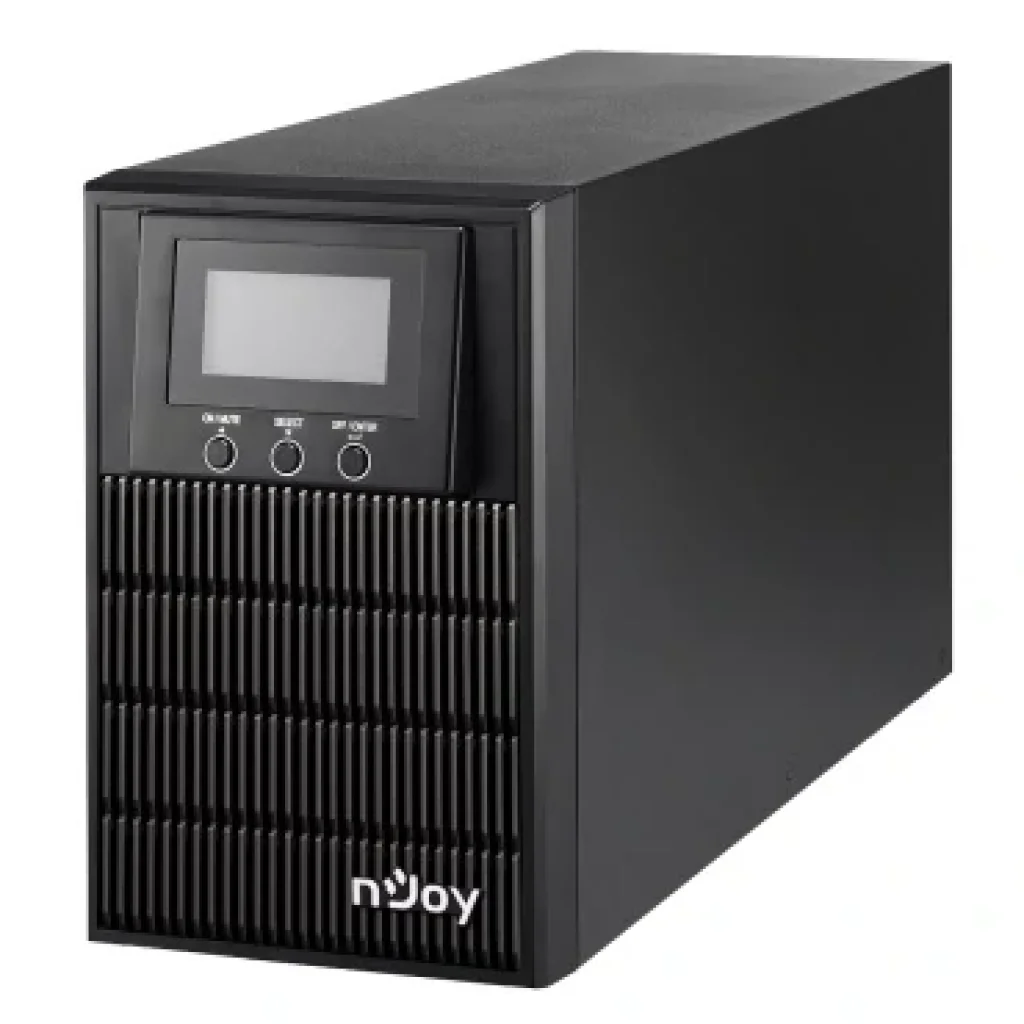 ДБЖ NJOY Aten Pro 1000 (PWUP-OL100AP-AZ01B), Online, 3 x Schuko, USB, LCD, метал UA