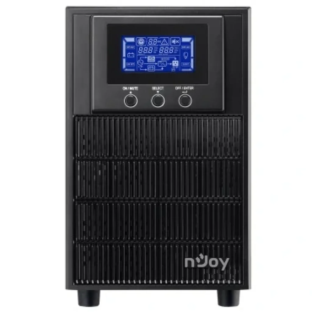 ДБЖ NJOY Aten Pro 2000 (PWUP-OL200AP-AZ01B), Online, 3 x Schuko, USB, LCD, метал UA