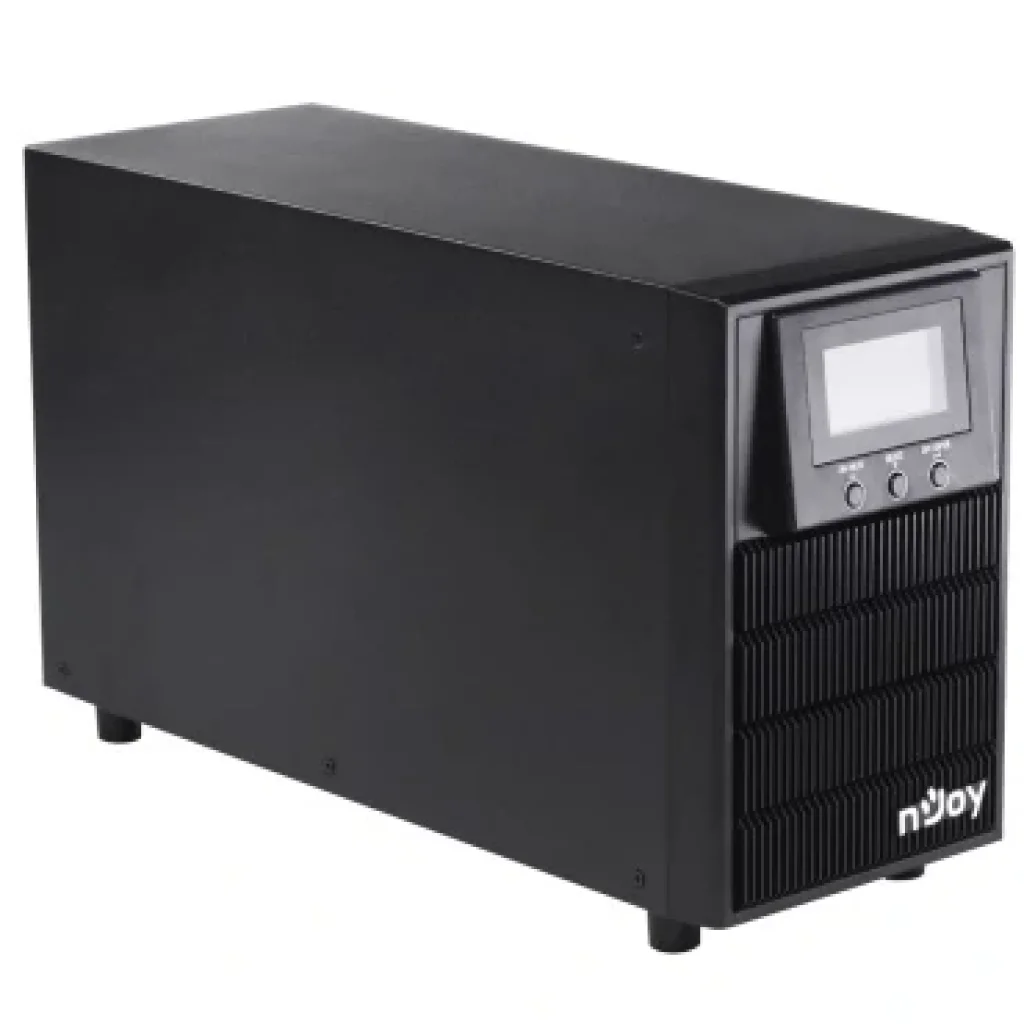 ДБЖ NJOY Aten Pro 2000 (PWUP-OL200AP-AZ01B), Online, 3 x Schuko, USB, LCD, метал UA