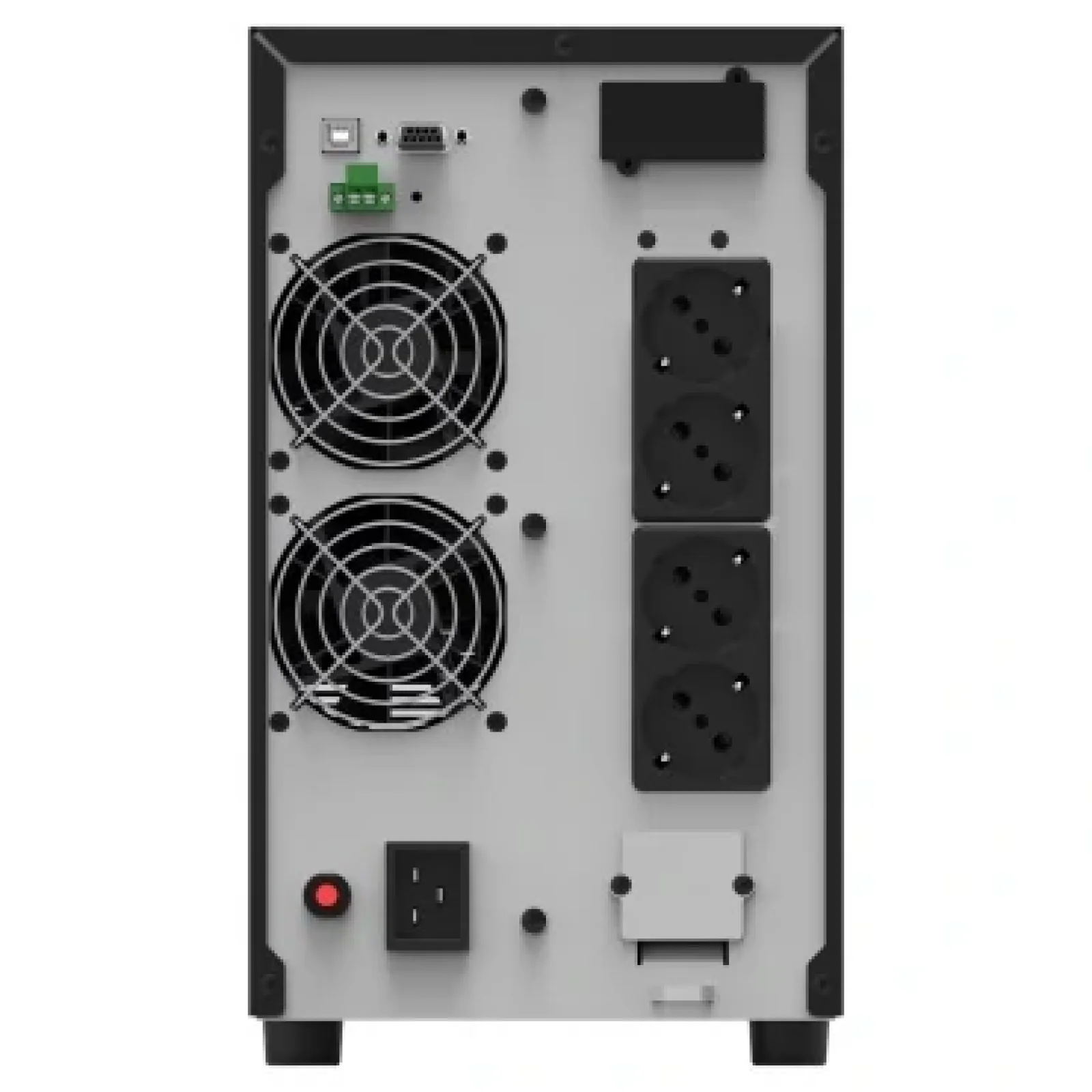 ИБП NJOY Echo Pro 3000 (UPOL-OL300EP-CG01B), Online, 4 x Schuko, USB, LCD, металл UA