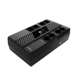 ДБЖ NJOY Token 600 (UPCSBLS660TTOAZ01B), Lin.int., 8 x Schuko, USB, пластик UA