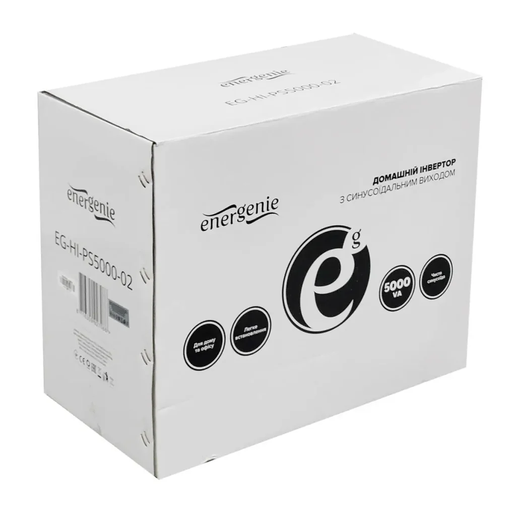 ИБП EnerGenie EG-HI-PS5000-02 5000VA, длительного действия (инвертор) под внешний АКБ UA