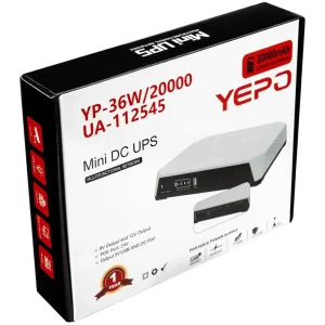 Джерело безперебійного живлення Yepo Mini DC-UPS YP-36W/20000mAh LiFePO4 DC-5V/9V/12V (UA-112545) UA