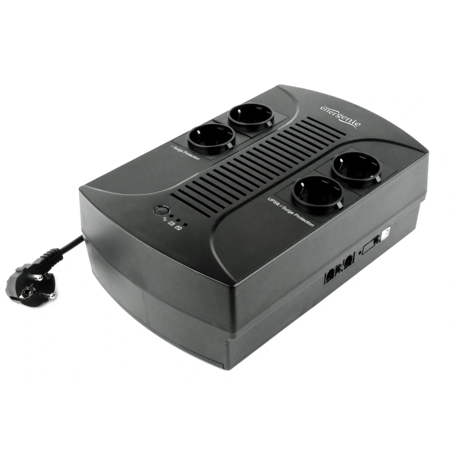 ДБЖ EnerGenie EG-UPS-001 650VA, Line Int., AVR, 4 x Schuko, пластик UA
