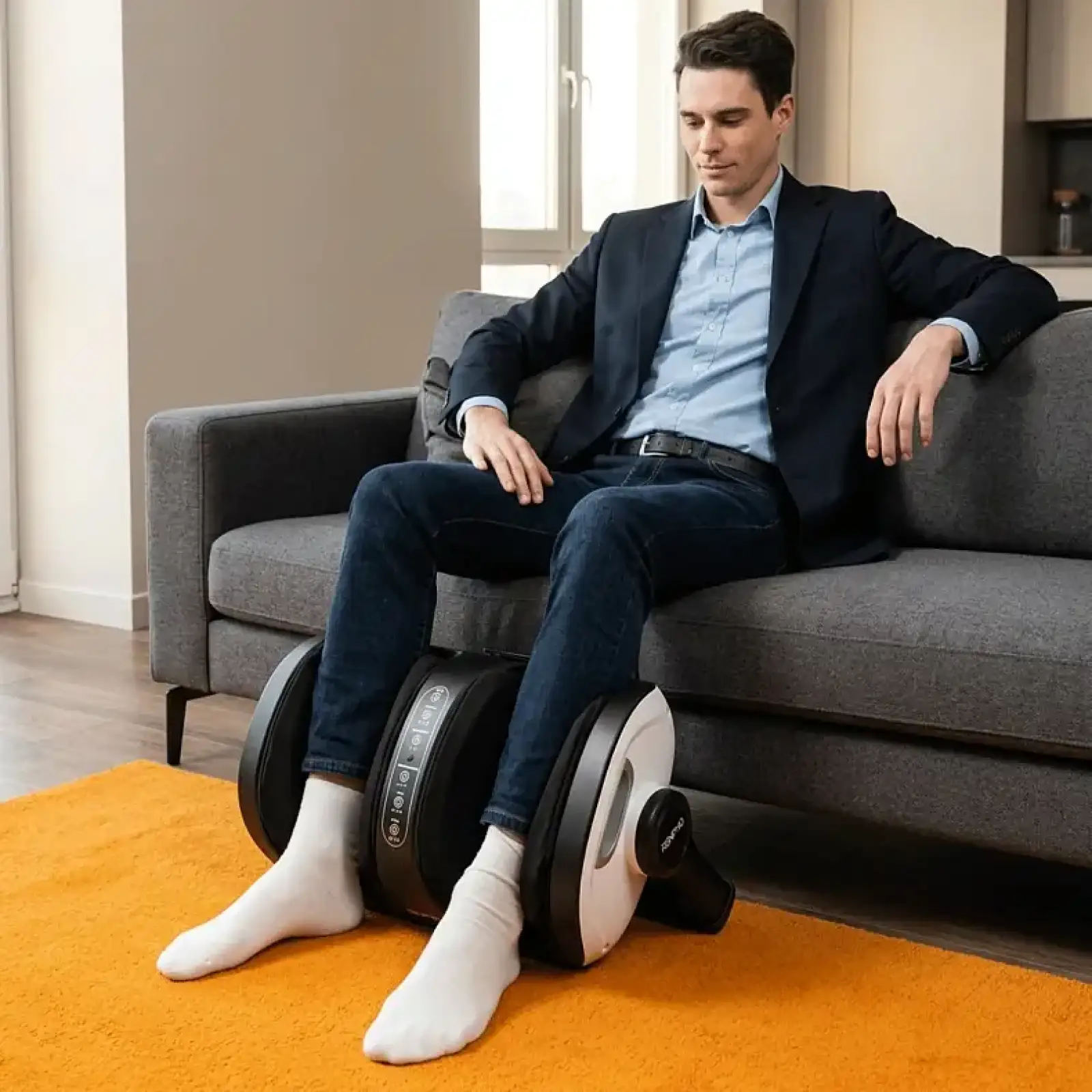 Массажер для ног RENPHO 2-in-1 Foot and Calf Massager White (R-D001R-WH) UA