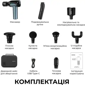 Перкуссионный массажер RENPHO Reach 2 Thermacool (R-WMG02-CY) UA