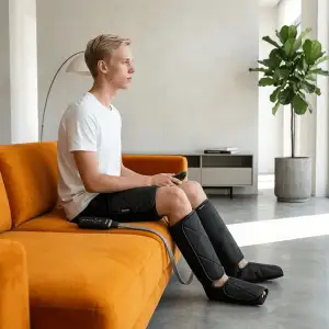 Компресійний масажер для ніг RENPHO Foot Calf and Thigh Air Massager Black (RP-ALM079H-BK) UA