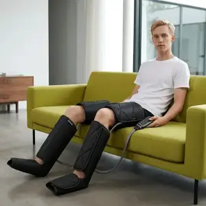 Компресійний масажер для ніг RENPHO Foot Calf and Thigh Air Massager Black (RP-ALM079H-BK) UA