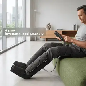 Компресійний масажер для ніг RENPHO Foot Calf and Thigh Air Massager Black (RP-ALM079H-BK) UA